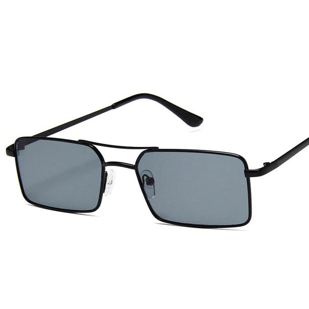 Excentriek Zwart schors Rechthoekige retro zonnebril - Zwart - Aanbiedingen - Zonnebrillen  aanbiedingen