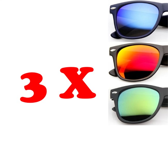 Wayfarer zonnebrillen 3 stuks Gepolariseerd - Alle - Wayfarer zonnebrillen