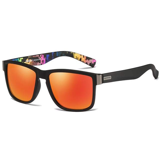 Luxe Wayfarer zonnebril - Oranje Gepolariseerd