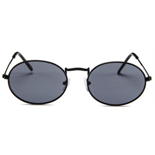 Oval flat lenses zonnebril - Zwart