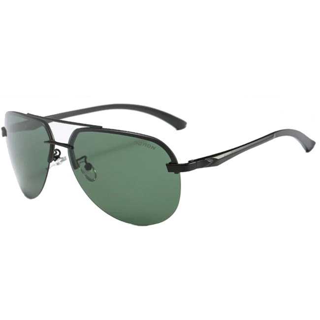 Randloze aviator zonnebril - Groen Gepolariseerd