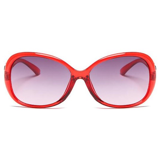 Vintage ovale zonnebril - Rood