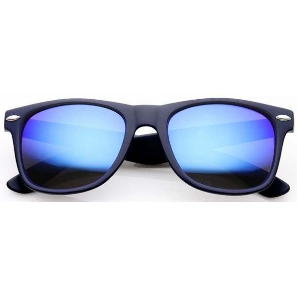 Wayfarer zonnebril spiegelglazen - Blauw Gepolariseerd