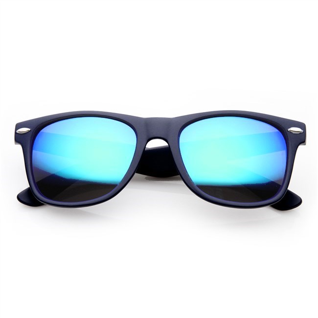 Wayfarer zonnebril spiegelglazen - IJsblauw Gepolariseerd