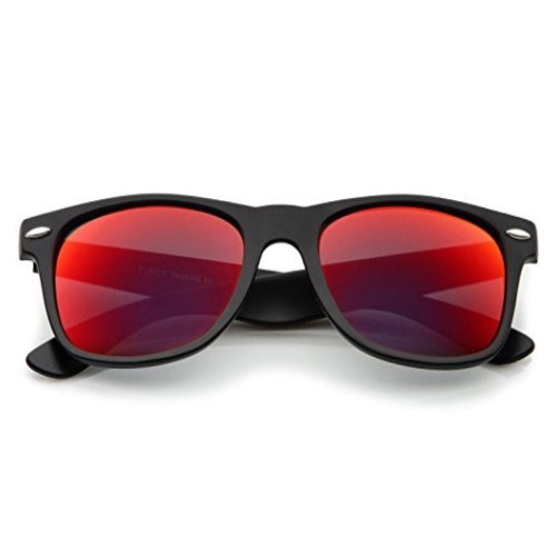 Wayfarer zonnebril spiegelglazen - Rood Gepolariseerd