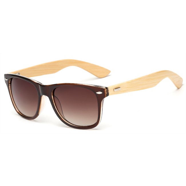 Wayfarer zonnebril "Woody" - Bruin