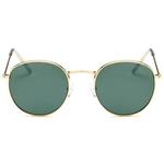 Round metal zonnebril - Groen