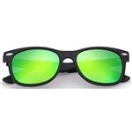Wayfarer zonnebril spiegelglazen - Groen Gepolariseerd