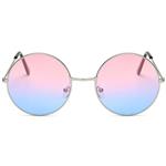 Hippie zonnebril - Roze/Blauw