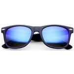 Wayfarer zonnebril spiegelglazen - Blauw Gepolariseerd
