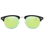 Clubmaster zonnebril spiegelglazen - Geel/Groen